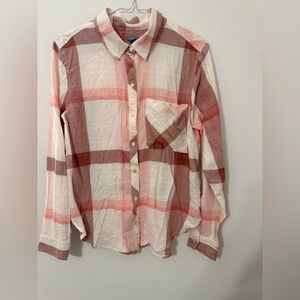 Plaid Button-Up Shirt
